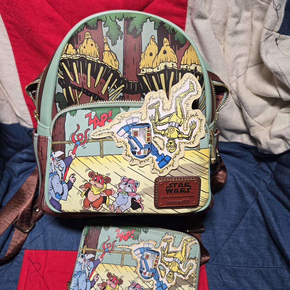 Star Wars Cartoon Design Backpack - Multicolor